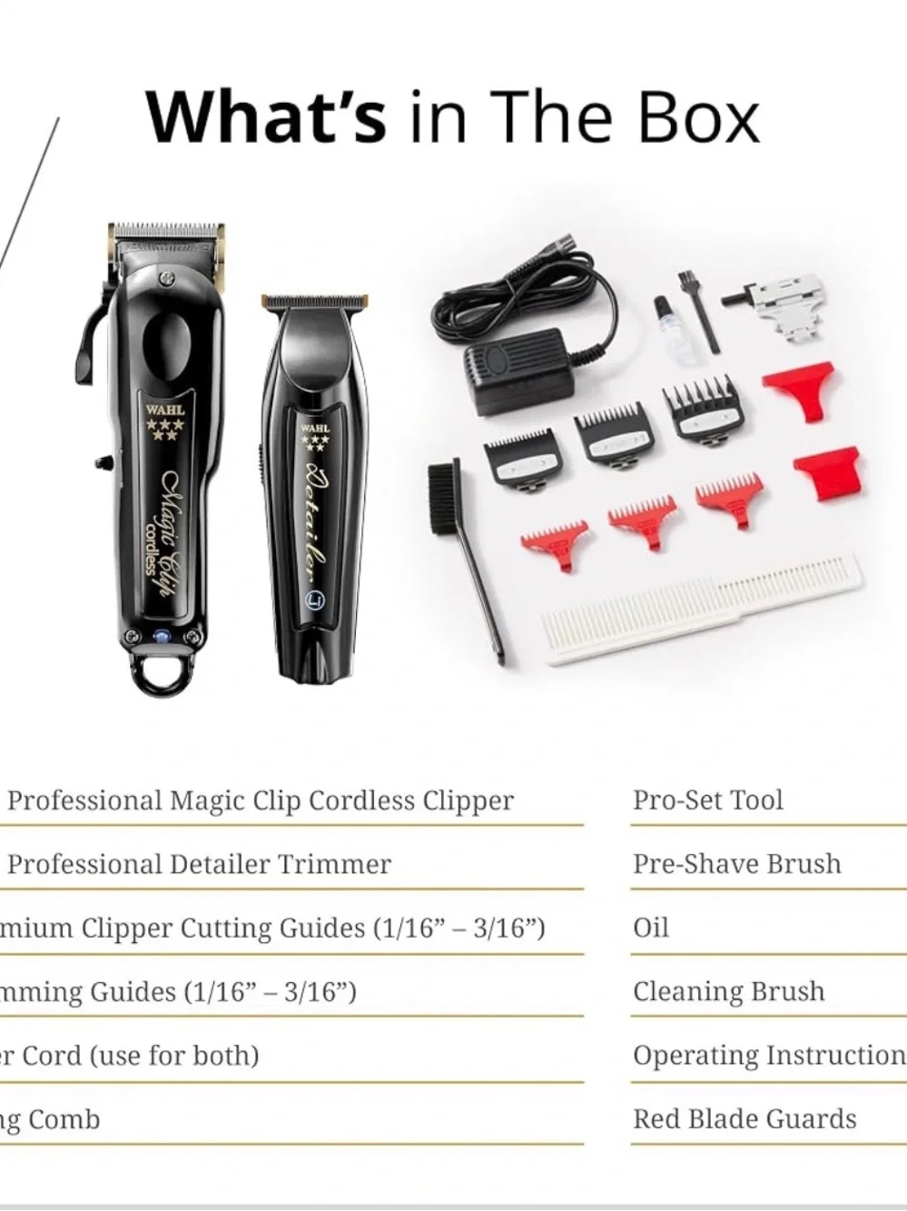 Wahl Professional Cordless Barber Combo